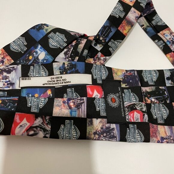 Harley Davidson neck tie silk motorcycle - Picture 3 of 6